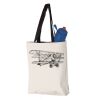 11L Canvas Tote with Contrast-Color Handles Vignette
