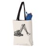 11L Canvas Tote with Contrast-Color Handles Vignette