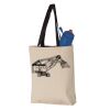11L Canvas Tote with Contrast-Color Handles Vignette