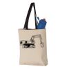 11L Canvas Tote with Contrast-Color Handles Vignette