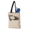 11L Canvas Tote with Contrast-Color Handles Vignette