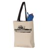 11L Canvas Tote with Contrast-Color Handles Vignette