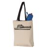 11L Canvas Tote with Contrast-Color Handles Vignette
