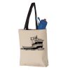 11L Canvas Tote with Contrast-Color Handles Vignette