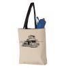 11L Canvas Tote with Contrast-Color Handles Vignette