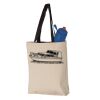 11L Canvas Tote with Contrast-Color Handles Vignette