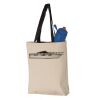 11L Canvas Tote with Contrast-Color Handles Vignette