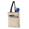 11L Canvas Tote with Contrast-Color Handles Vignette