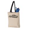 11L Canvas Tote with Contrast-Color Handles Vignette