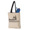 11L Canvas Tote with Contrast-Color Handles Vignette