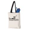 11L Canvas Tote with Contrast-Color Handles Vignette