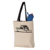 11L Canvas Tote with Contrast-Color Handles Vignette