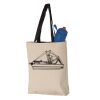 11L Canvas Tote with Contrast-Color Handles Vignette