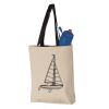 11L Canvas Tote with Contrast-Color Handles Vignette