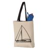 11L Canvas Tote with Contrast-Color Handles Vignette