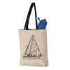 11L Canvas Tote with Contrast-Color Handles Vignette