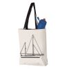 11L Canvas Tote with Contrast-Color Handles Vignette