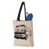 11L Canvas Tote with Contrast-Color Handles Vignette
