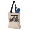 11L Canvas Tote with Contrast-Color Handles Vignette