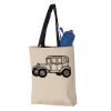 11L Canvas Tote with Contrast-Color Handles Vignette