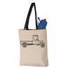 11L Canvas Tote with Contrast-Color Handles Vignette