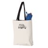 11L Canvas Tote with Contrast-Color Handles Vignette