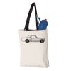 11L Canvas Tote with Contrast-Color Handles Vignette