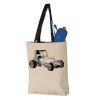 11L Canvas Tote with Contrast-Color Handles Vignette