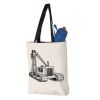 11L Canvas Tote with Contrast-Color Handles Vignette