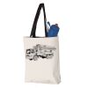 11L Canvas Tote with Contrast-Color Handles Vignette