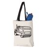 11L Canvas Tote with Contrast-Color Handles Vignette