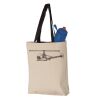 11L Canvas Tote with Contrast-Color Handles Vignette