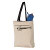 11L Canvas Tote with Contrast-Color Handles Vignette