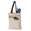 11L Canvas Tote with Contrast-Color Handles Vignette