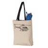 11L Canvas Tote with Contrast-Color Handles Vignette