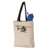 11L Canvas Tote with Contrast-Color Handles Vignette