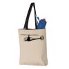 11L Canvas Tote with Contrast-Color Handles Vignette