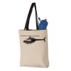 11L Canvas Tote with Contrast-Color Handles Vignette