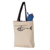 11L Canvas Tote with Contrast-Color Handles Vignette