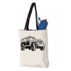 11L Canvas Tote with Contrast-Color Handles Vignette