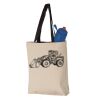 11L Canvas Tote with Contrast-Color Handles Vignette