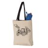 11L Canvas Tote with Contrast-Color Handles Vignette