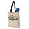 11L Canvas Tote with Contrast-Color Handles Vignette