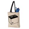 11L Canvas Tote with Contrast-Color Handles Vignette