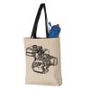 11L Canvas Tote with Contrast-Color Handles Vignette