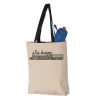 11L Canvas Tote with Contrast-Color Handles Vignette