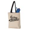 11L Canvas Tote with Contrast-Color Handles Vignette