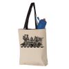 11L Canvas Tote with Contrast-Color Handles Vignette