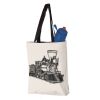 11L Canvas Tote with Contrast-Color Handles Vignette