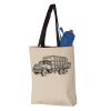11L Canvas Tote with Contrast-Color Handles Vignette